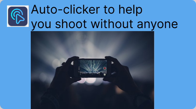 How a novice uses an automatic clicker to take a video without
